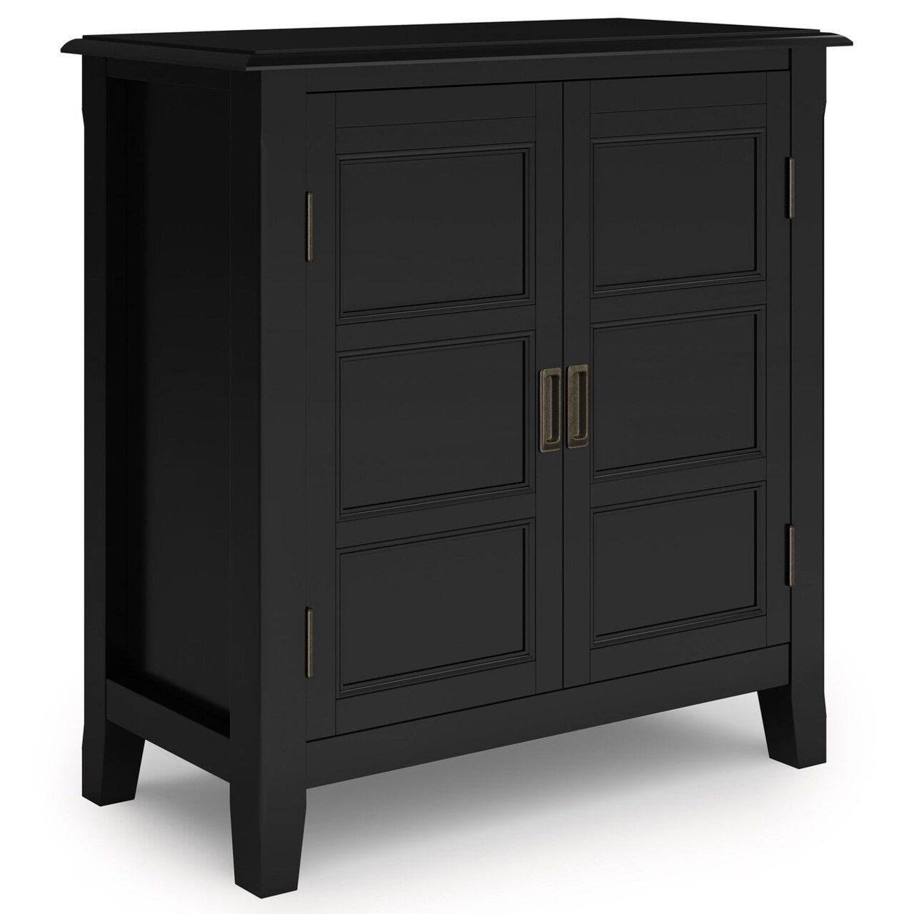 Simpli Home Burlington Solid Wood 30"Transitional Low Storage Cabinet Modern
